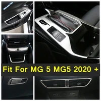 silver interior refit kit fit for mg 5 mg5 2020 2021 car gearbox trim ac vent panel door pull handle window switch button frame