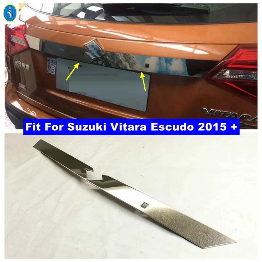 

Car Accessories Rear Trunk Lid Cover Tailgate Trim Door Handle Molding Boot Garnish Bezel For Suzuki Vitara Escudo 2015 - 2021