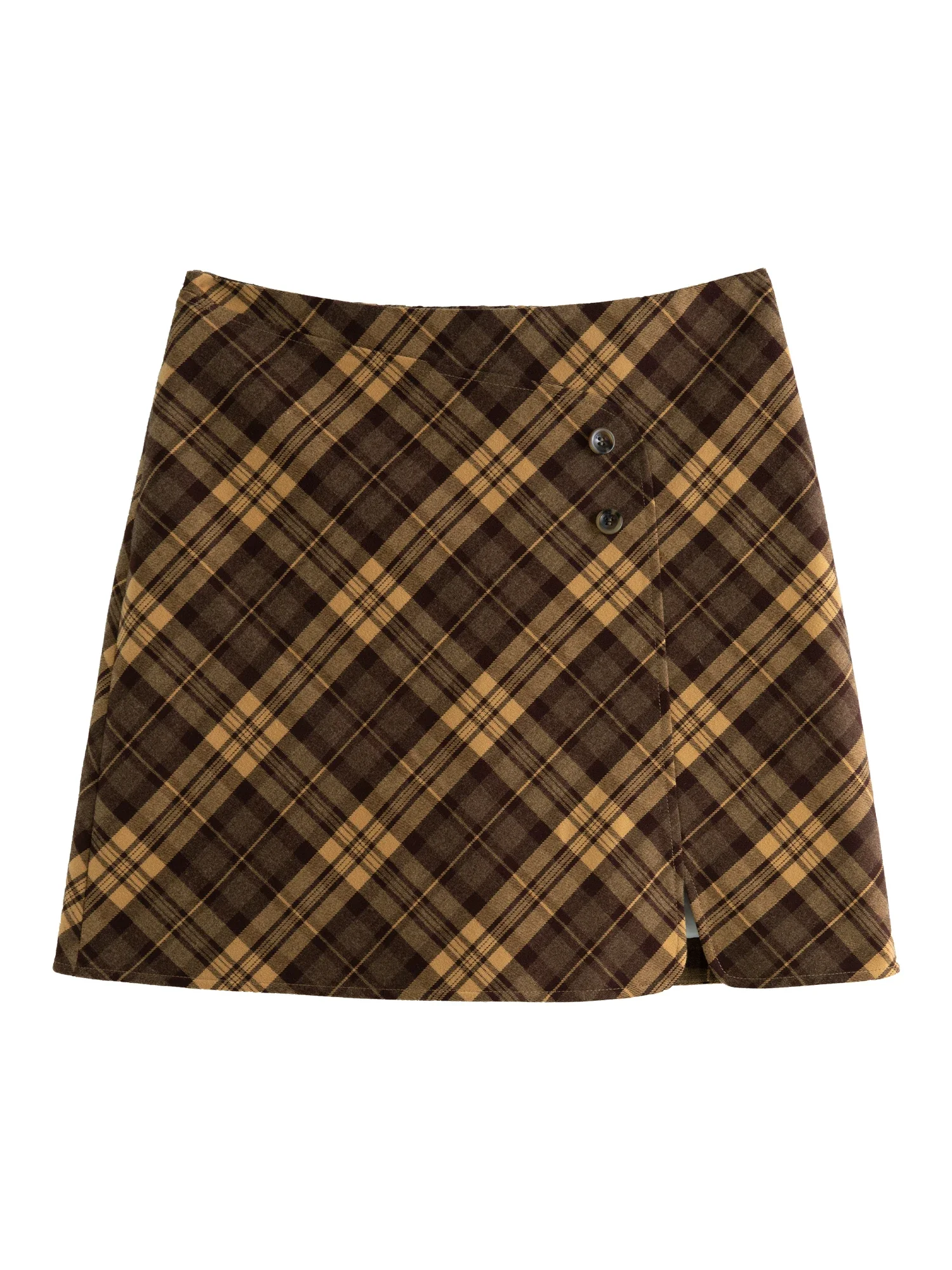 Женская короткая юбка в клетку DUSHU