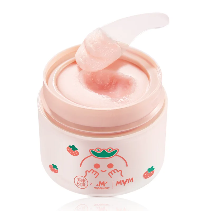 80g strawberry jam makeup remover cream for women's face gentle and non-irritating deep clean sensitive skin makeup remover