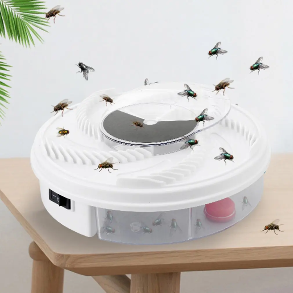 

USB Automatic Flycatcher Insect Traps Fly Killer Pest Reject Control Repeller Electric Catcher Killer Indoor Outdoor Fly Trap