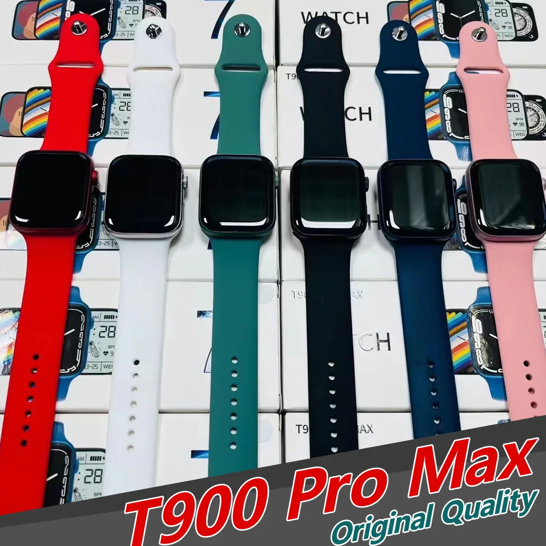 

SAMZOOD T900 Pro Max Smart Watch Series 7 with Two Buttons Men Women DIY Watch Face Bluetooth Call Ip67 Waterproof Sport IWO 14
