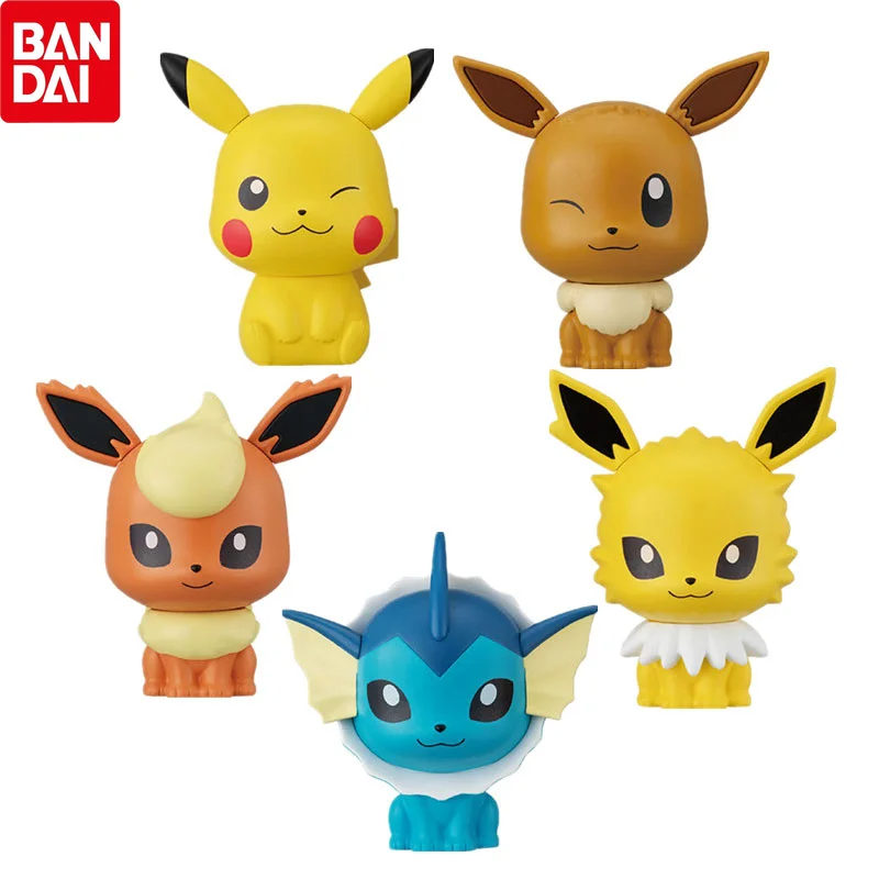 

Фигурки героев BANDAI Pokemon Pikachu Eevee Gashapon, Коллекционная модель, хобби, подарки, игрушки