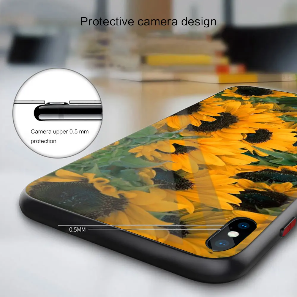 Черный силиконовый стеклянный чехол для iPhone 13 12 11 Pro XS Max X XR 8 7 6 Plus SE 2020 S