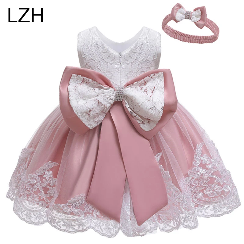 LZH-vestido para niña recién nacida, ropa de princesa para bebé de primer año, vestido de cumpleaños, disfraz de Halloween, vestido de fiesta infantil