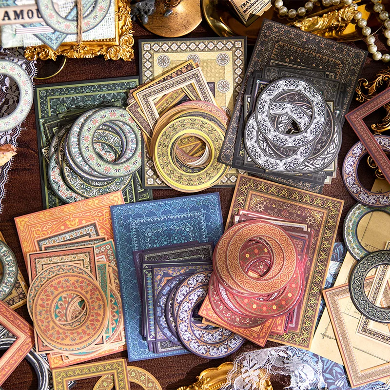 

30Sheet Vintage Hollow Border Papers for Scrapbooking DIY Album Decoration Paper Card Making Junk Journal Collage Craft Supplies