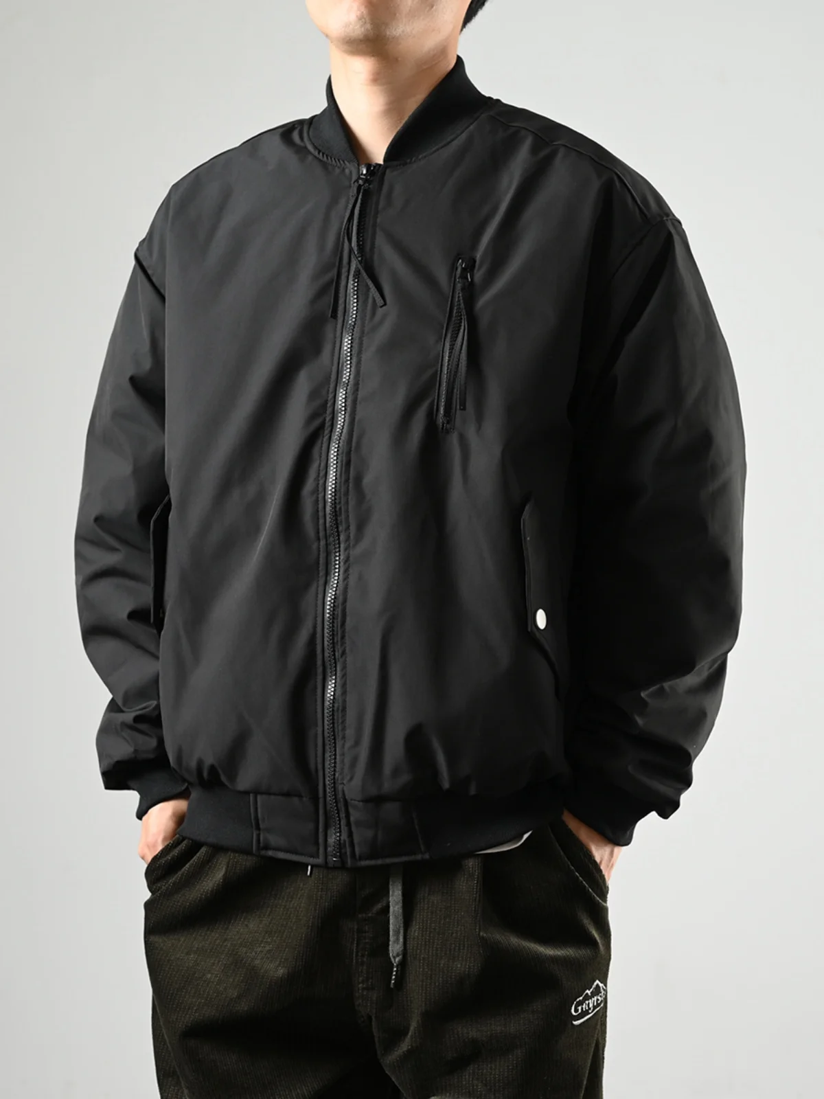 Оранжевое клубное пальто на хлопковой подкладке мужская японская мода