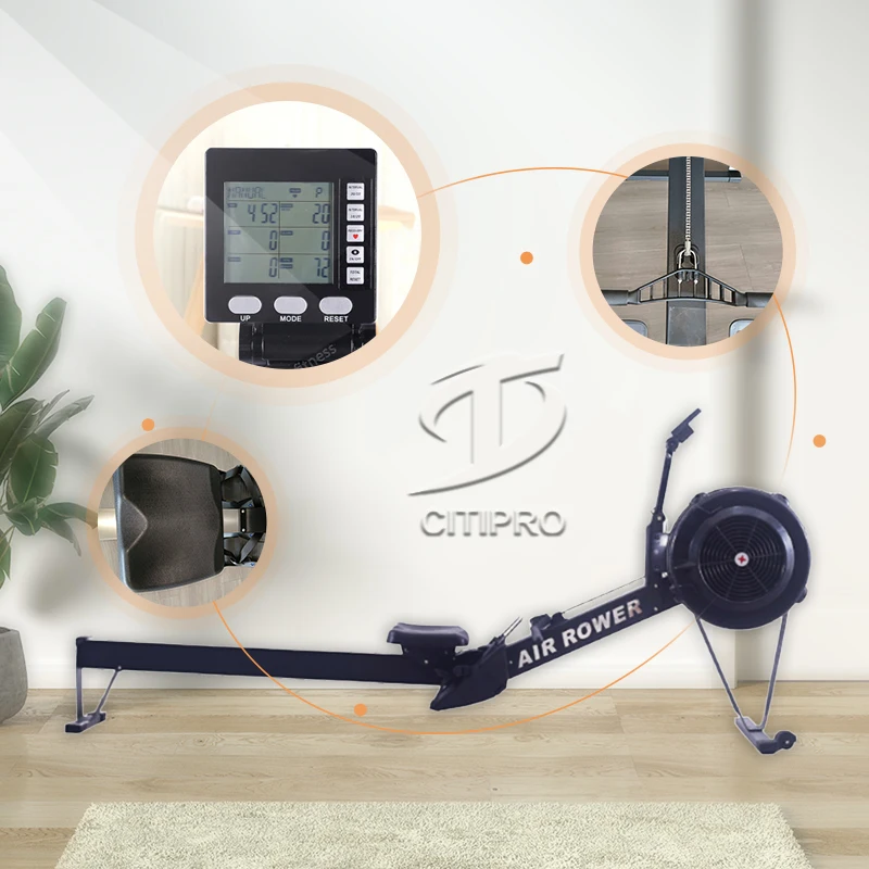 Фото Гребной тренажер для начинающих с удобной конструкцией для повышения физической выносливости №3
