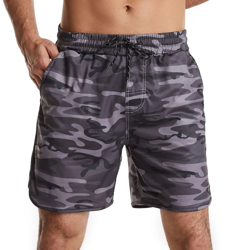 Шорты мужские летние дышащие, повседневные брендовые удобные пляжные камуфляжные, для воркаута
