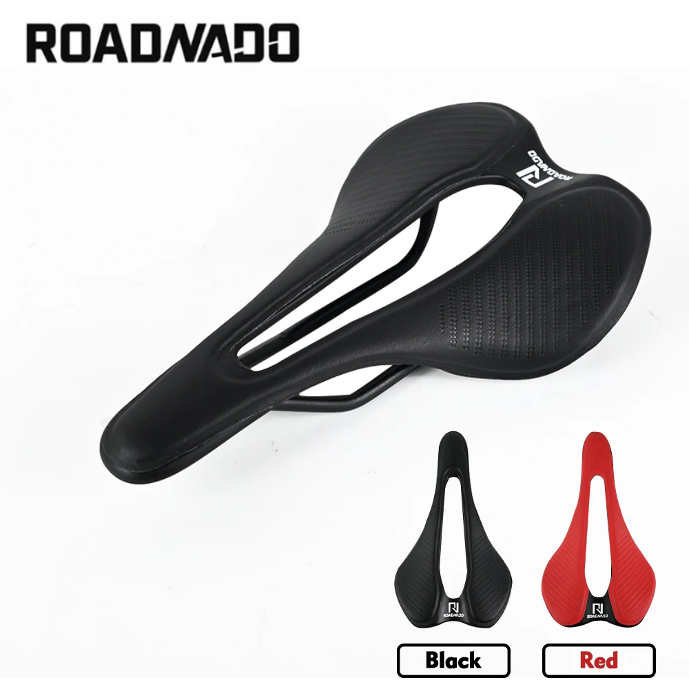 

Ажурное седло для велосипеда ROADNADO, нейлоновое волокно, искусственная кожа, мягкая Ультралегкая велосипедная подушка для горного велосипед...