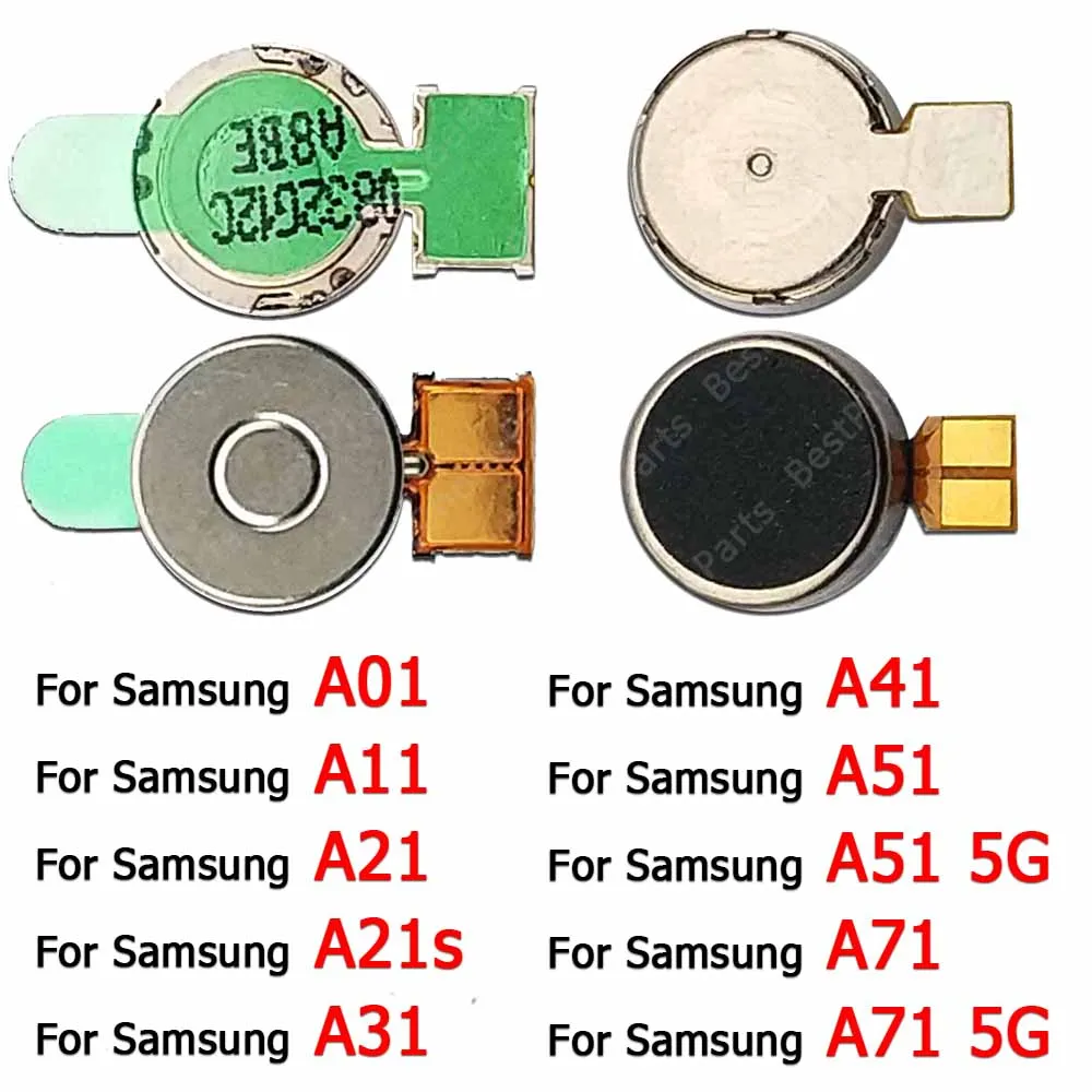 Вибрация для Samsung Galaxy A21 A21s A31 A41 A51 A71 5G A01 A11, запчасти для ремонта, гибкий кабель, кольцо