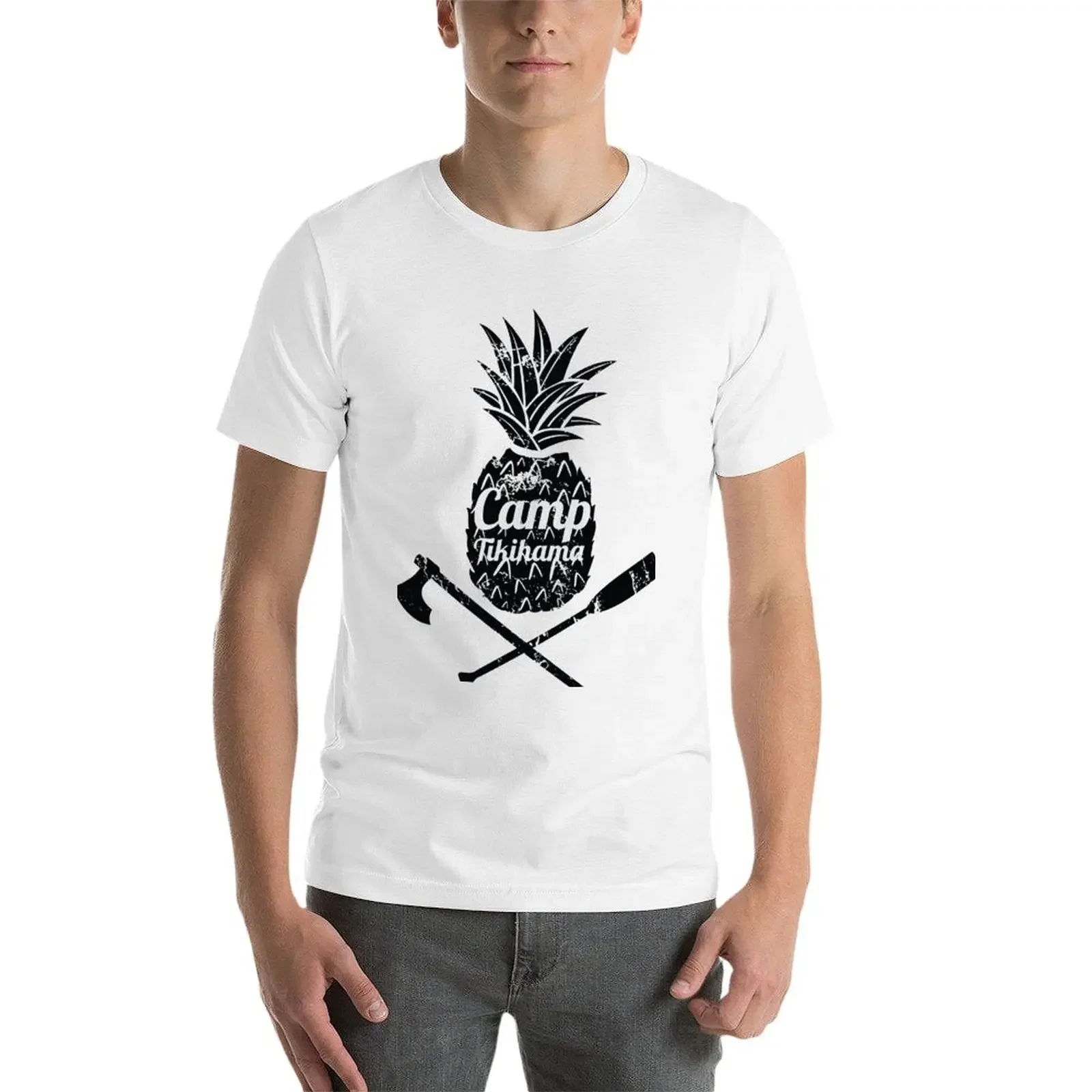 Футболка Camp Tikihama мужская одежда эстетичная хлопковые футболки с рисунком