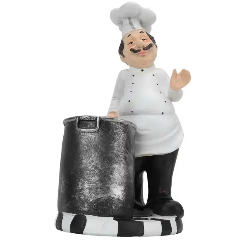 

Chef Statue Chef Figurine Functional for Restaurant for Coffee Shop for Kitchen