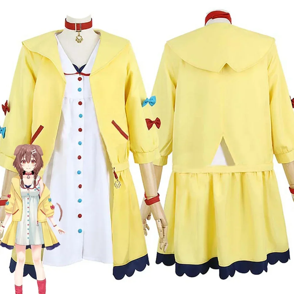 Новинка 2024 игра VTuber Inugami Korone карнавальный костюм для взрослых женщин и девочек