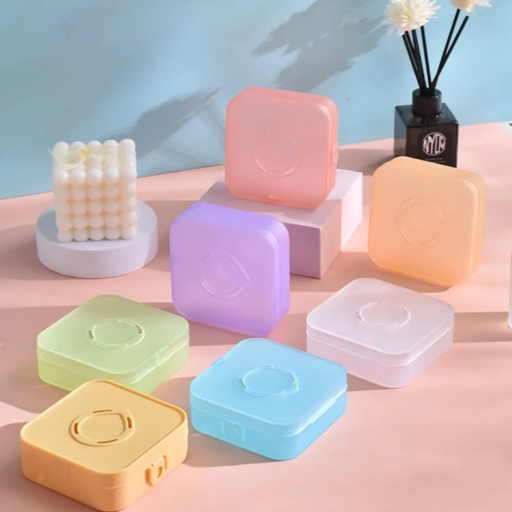 Портативный мини-контейнер для хранения пудры дышащая Бытовая пустая коробка