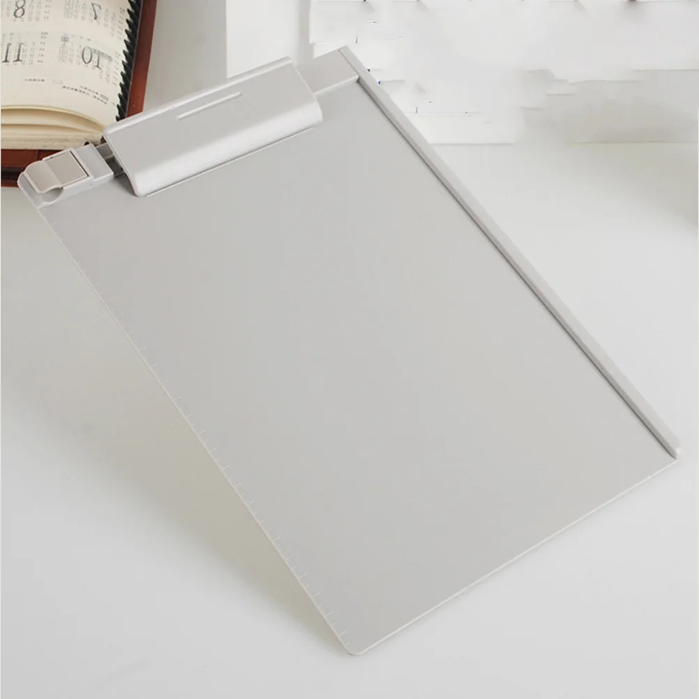 

Пластиковый Держатель Для Бумаги A5 с зажимом для профиля, папки для записей для школьных классов, офиса (серый)