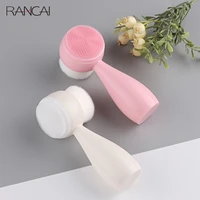 rancai massage blackhead removal makeup beauty health skin care tools skincare face cleaner double sided facial cleansing brush