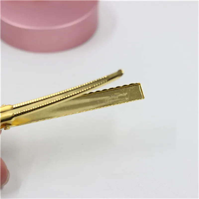 Аксессуары для волос 10 шт. золотые металлические заколки-Аллигаторы с одним