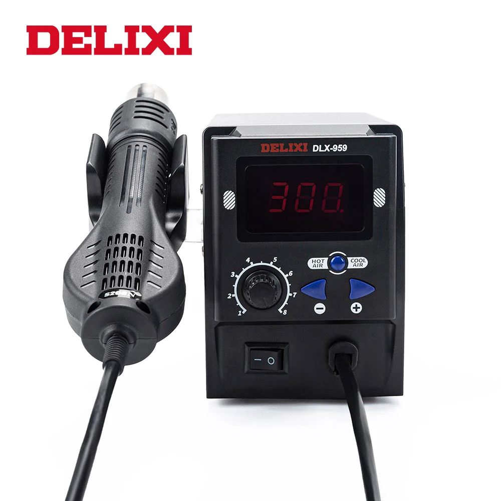 

Паяльная станция DELIXI с цифровым дисплеем и трубкой, 700 Вт