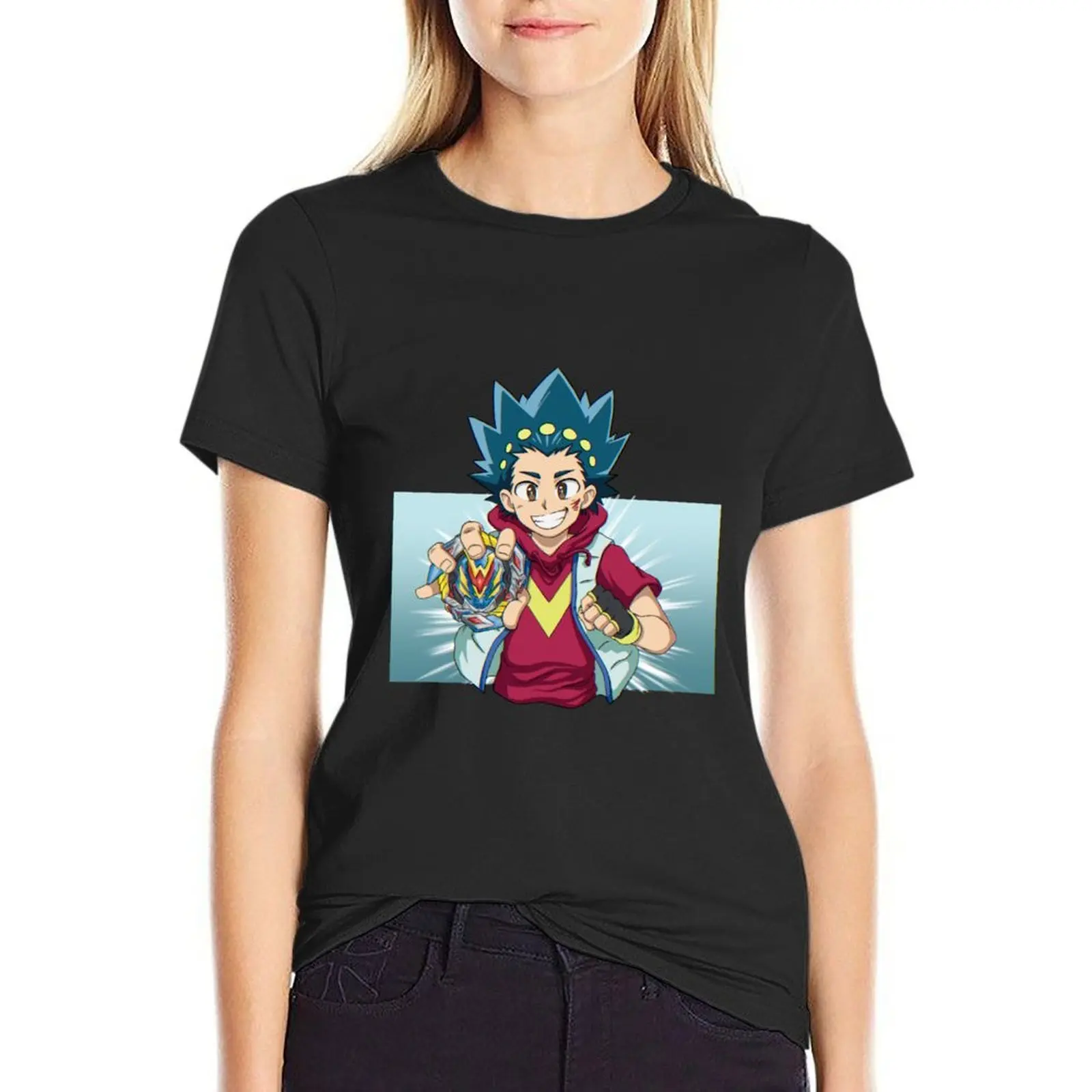 Футболка вальвай от Beyblade Burst винтажная одежда летняя оверсайз для женщин