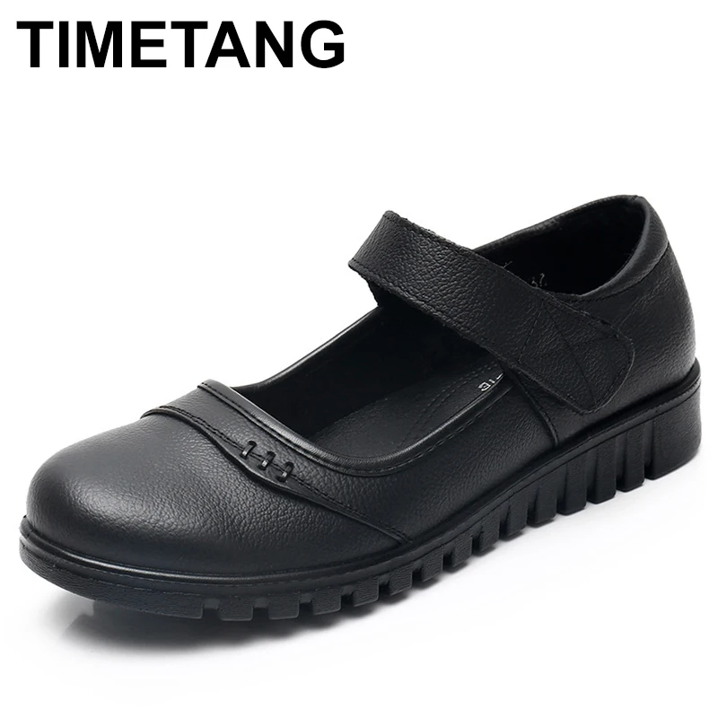 

Туфли женские из натуральной лакированной кожи, плоская подошва, круглый носок, гибкая, подходящие цвета, офисная обувь, демисезонные