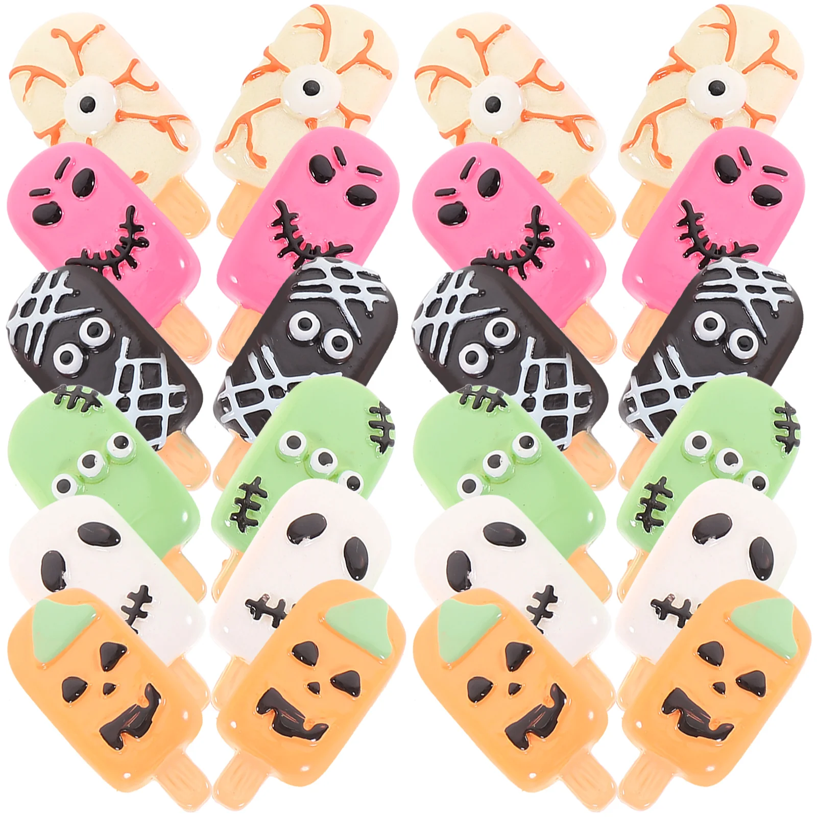 

24 Pcs Simulated Halloween Toys Model Toy Resin Party Favors Lifelike Dessert Display Models