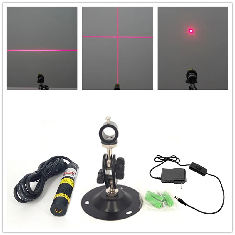 

16*88mm Focusable 50mW 100mW 150mW 650nm Red DOT LINE CROSS Laser Diode Module Locator Alignment Fabric Stone Woodworks Sawmill