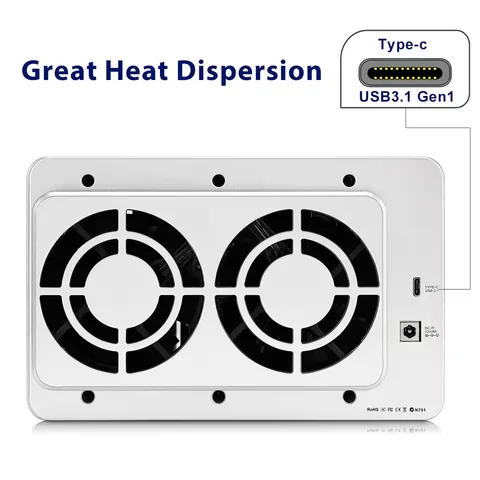 TerraMaster D5-300 5-отсечный корпус для жестких дисков