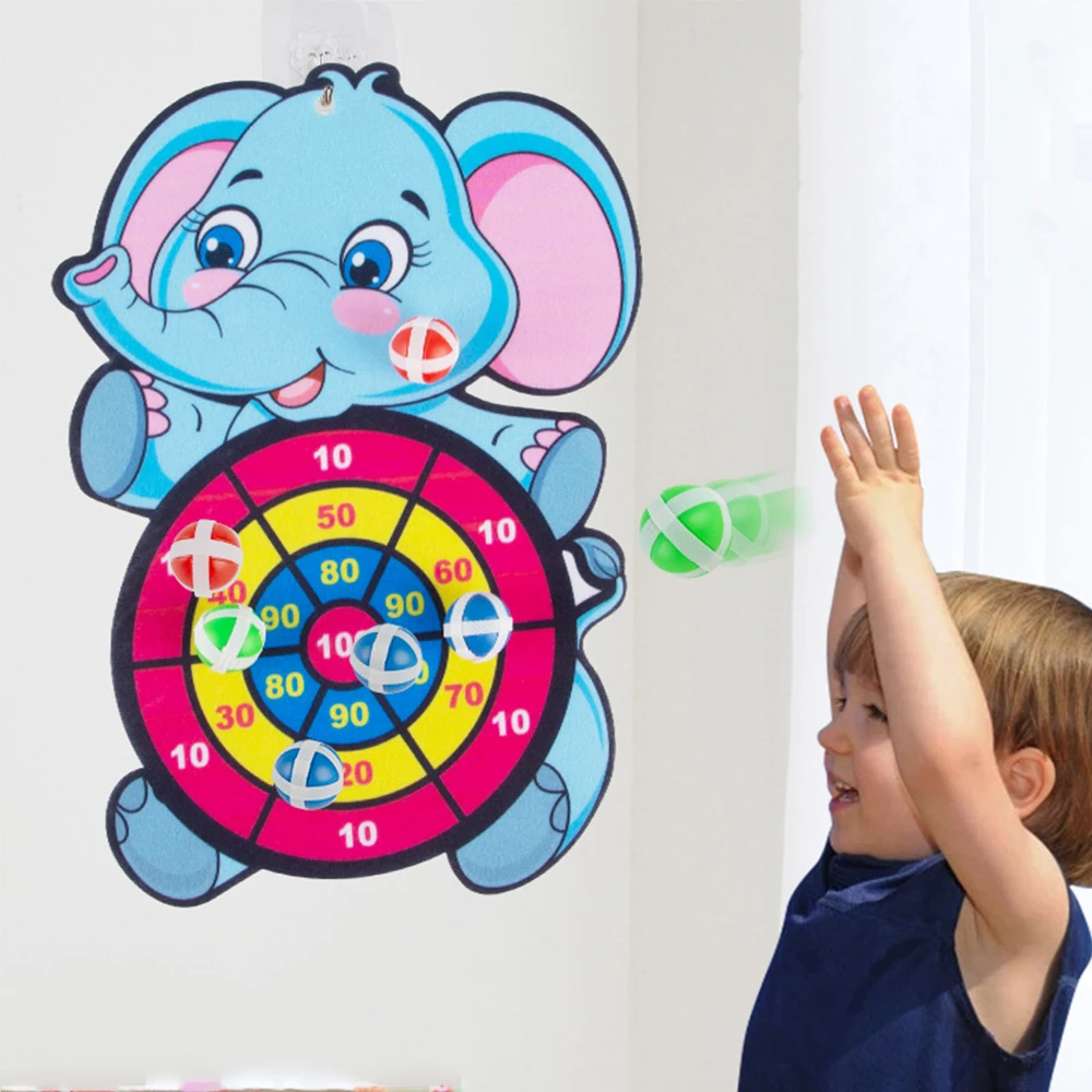 Игрушка Монтессори для детей липкий шарик дортборд мультяшное животное игрушка
