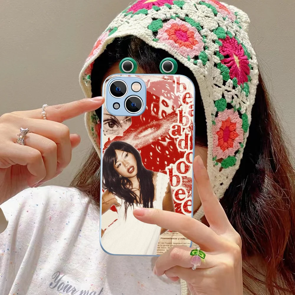 Singer B-Beabadoobee Phone Case Tempered Glass For iphone 14 13 12 11 Pro Mini XS MAX 14Plus X XR Fundas