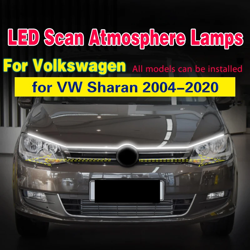 

12V LED DRL For VW Volkswagen Sharan 2004-2020 Car-styling LED DRL Daytime Running Light Waterproof Flexible With Start Scan