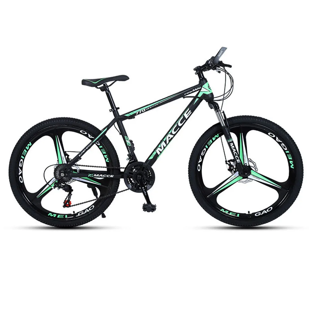 

24/26 Inches Bicycle Mountain Bike Variable Speed With Double Disc Brake Adult Cycling Applicable Shock Absorption