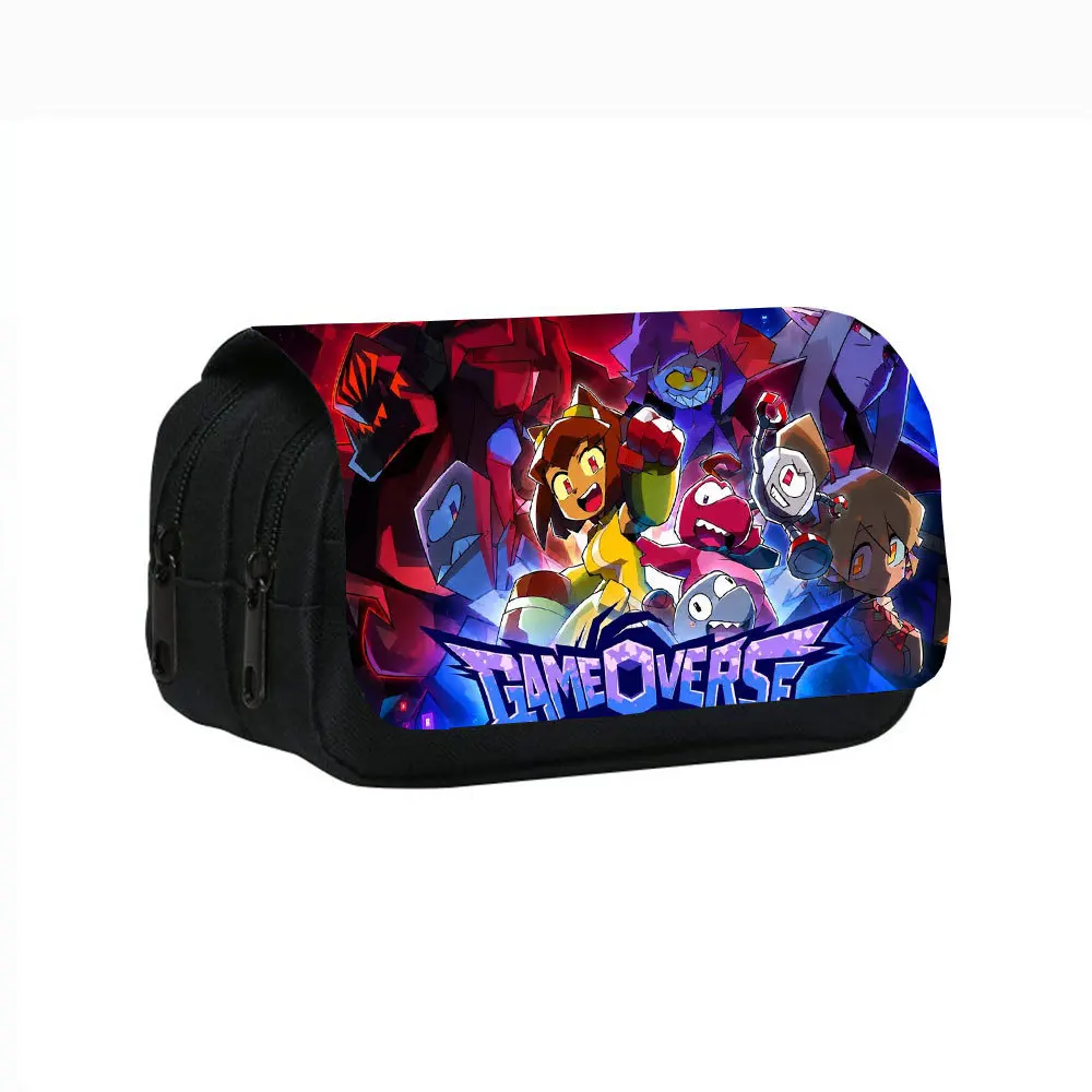 Новый пенал Gameoverse с двойным отделением, аниме-тематика, милый динозавр-робот, сумка для канцелярии (art.: 3920db5feee2b) - 3920db5feee2b