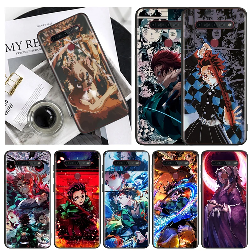 

Comics Demon Slayer Anime Phone Case Black For LG Q60 V60 V50S V50 V40 V35 V30 K92 K71 K61 K62 K51S K42 K41S K50S K22 G8S ThinQ