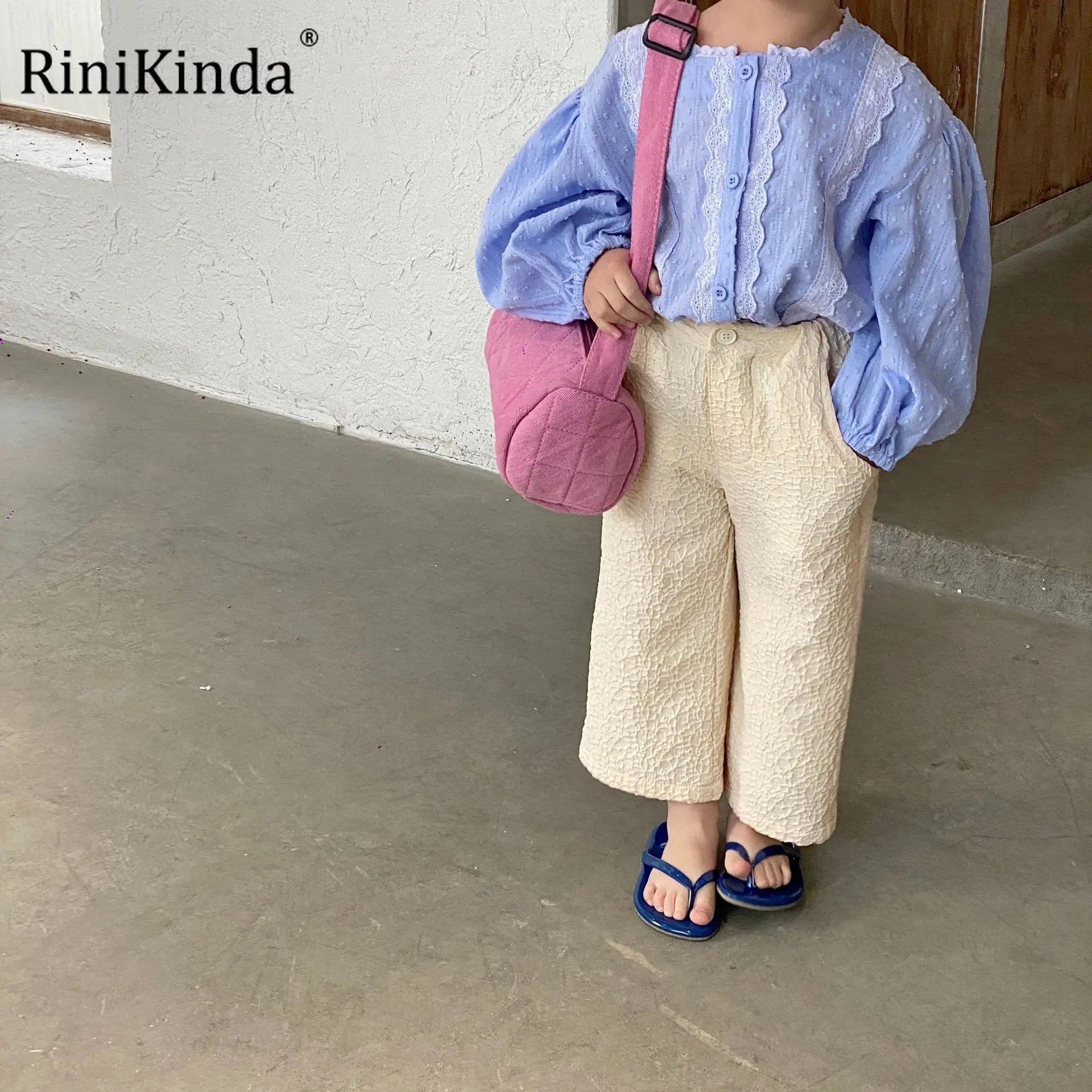 

Летние однотонные льняные бежевые Бриджи RiniKinda2022 для маленьких мальчиков, брюки-султанки для детей