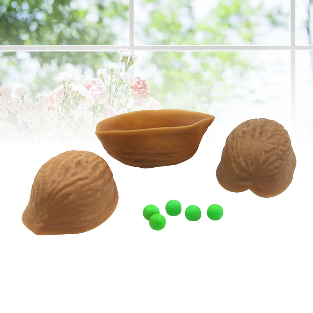 

Creative 3 Walnut Shell and 5 Balls Trick Set Amazing Zhus Wizard for Fun