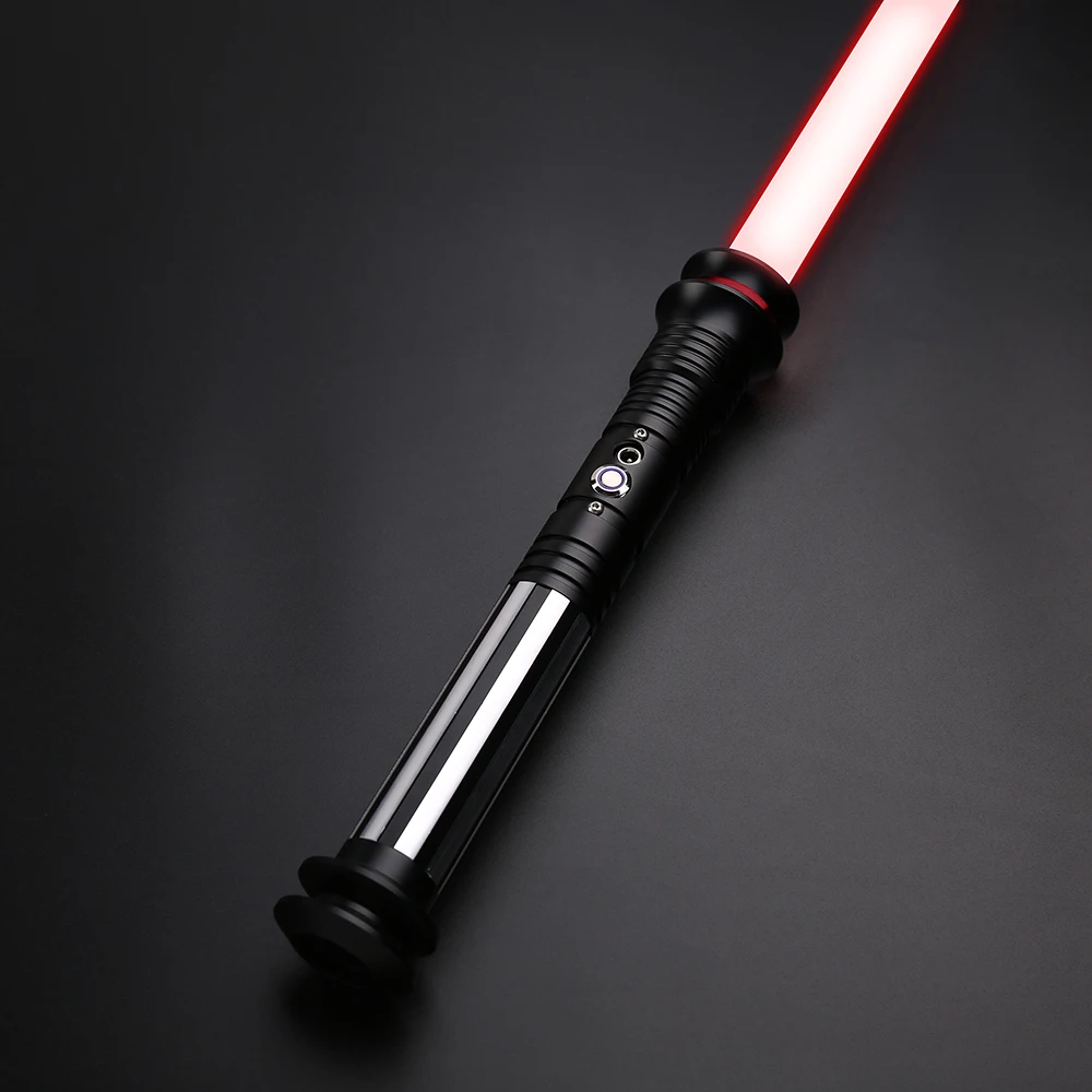 

RGB Lightsaber Smooth Swing 10 Set Sound fonts 12 Color Changing 1 inch Heavy Dueling Cosplay Saber Laser Sword Combat Toys