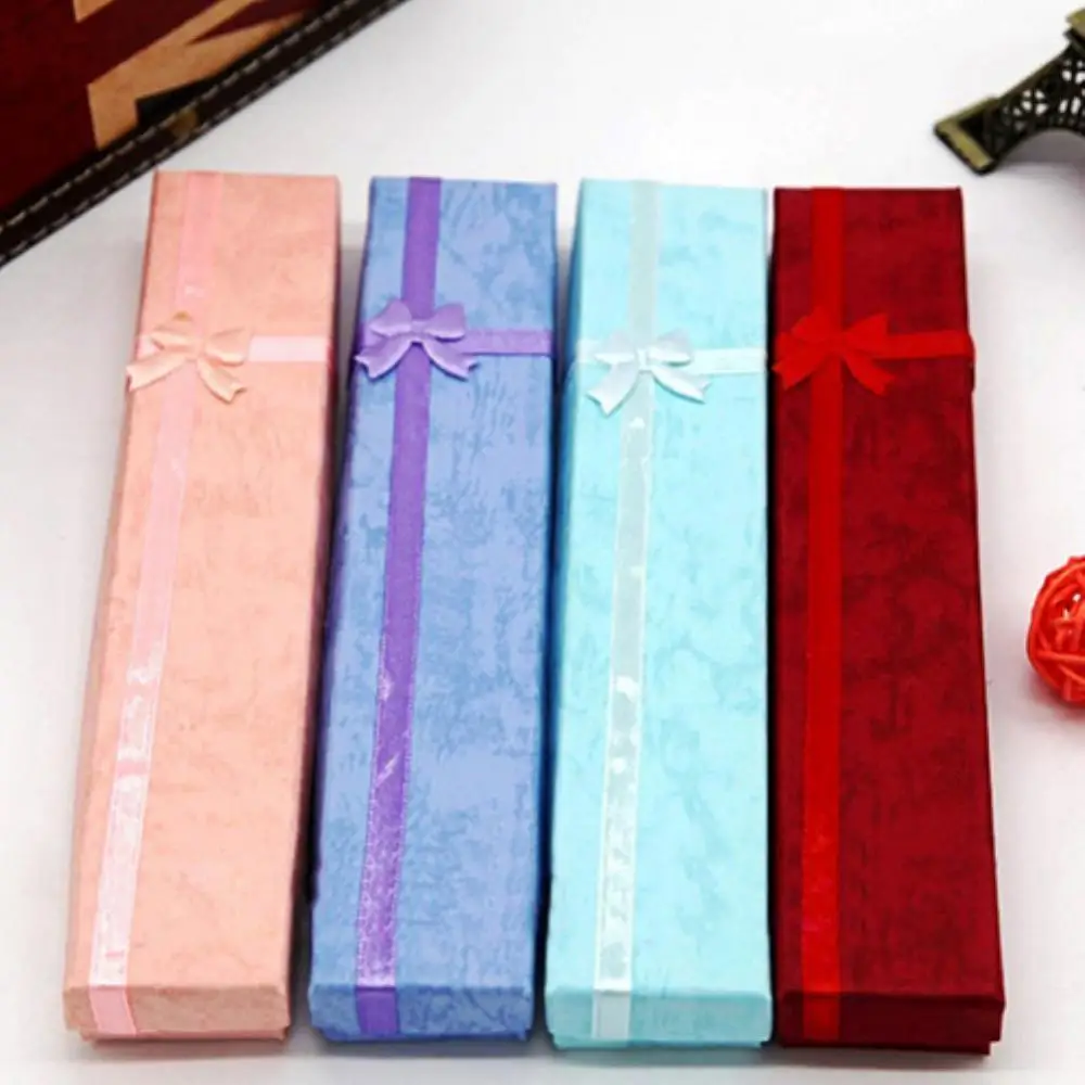 1 шт. Элегантный Бант длинное ожерелье браслет дисплей чехол для хранения