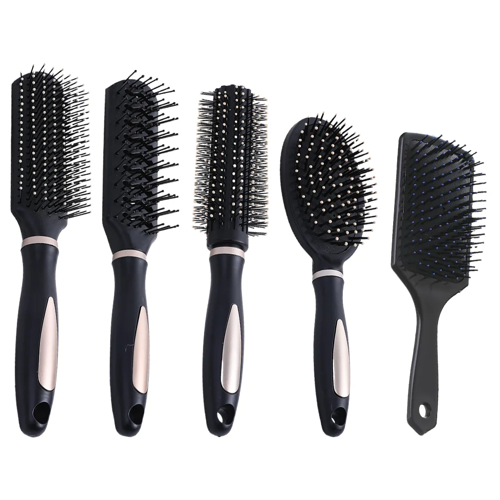 

Brush Hair Comb Detangling Curly Styling Wooden Paddle Flex Head Detangler Straightener Combs Scalp Wet Style Brushes