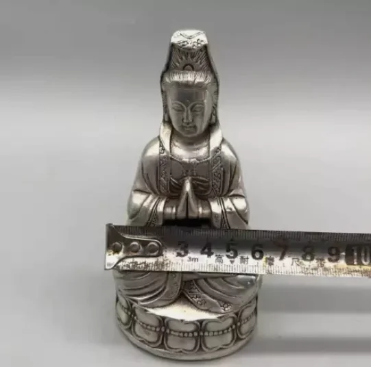 5 0-дюймовая статуя Будды Бодхисаттвы Тибетского Буддизма Paktong Kwan-yin Guanyin