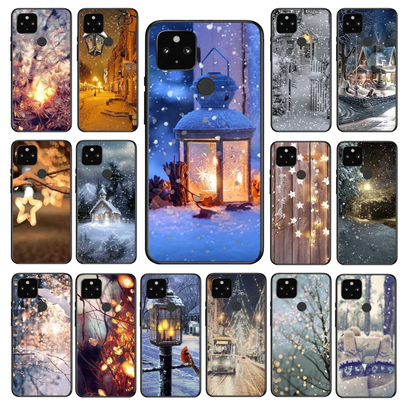 

Winter light Snow Phone Case for Google Pixel 7 Pro 7 6A 6 Pro 5A 4A 3A Pixel 4 XL Pixel 5 6 4 3 XL 3A XL 2 XL