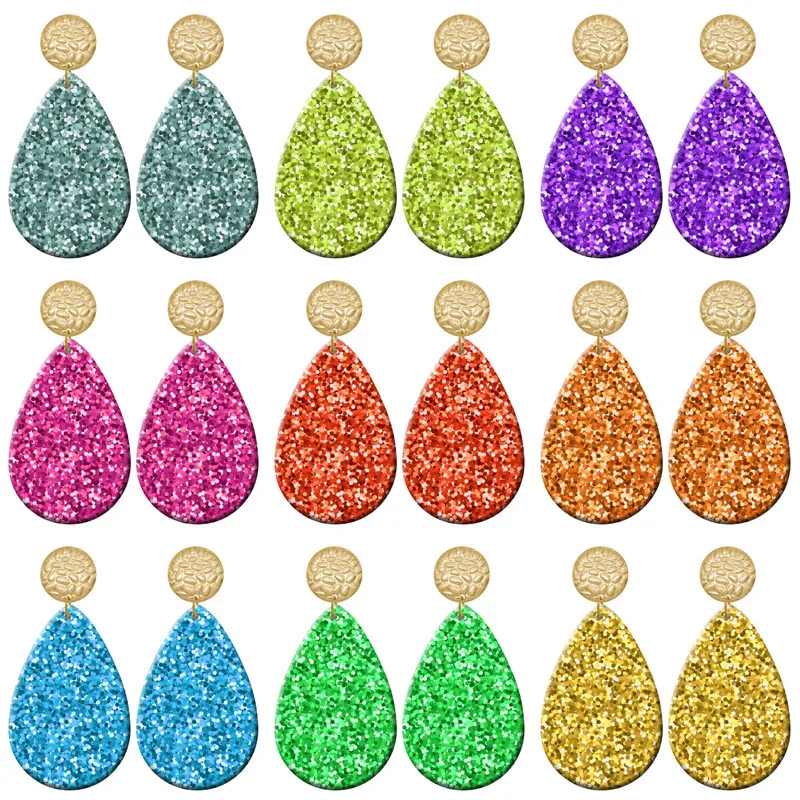 

Color Intaglio Art Pattern DIY Acrylic Drip Earrings For Women Jewelry Y2K Piercing Ear Hooks Dangle Accessories Gift For Girls