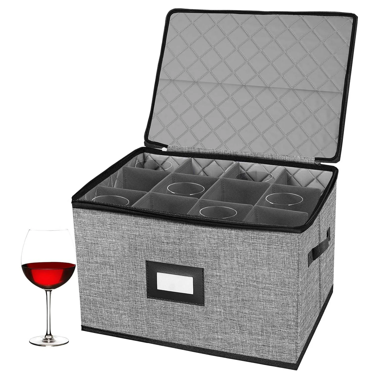 

Складной ящик для хранения вина и бокалов