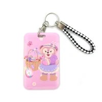 linabell cute card cover clip lanyard retractable student nurse badge reel clip cartoon id card badge holder accessories