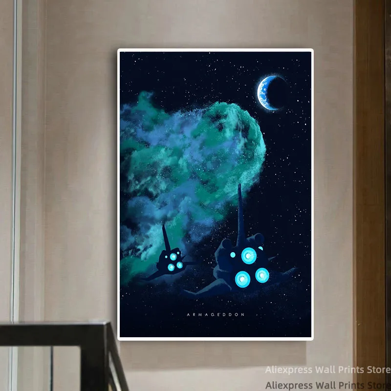 Armageddon Poster Wall Art Canvas Painting Prints Pictures Home Decoration | &amp Calligraphy