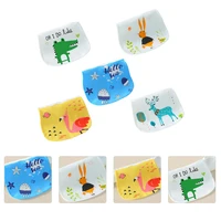 5pcs kids sweat absorbent towel cotton cloth infant burp cloth printing baby towel for home baby