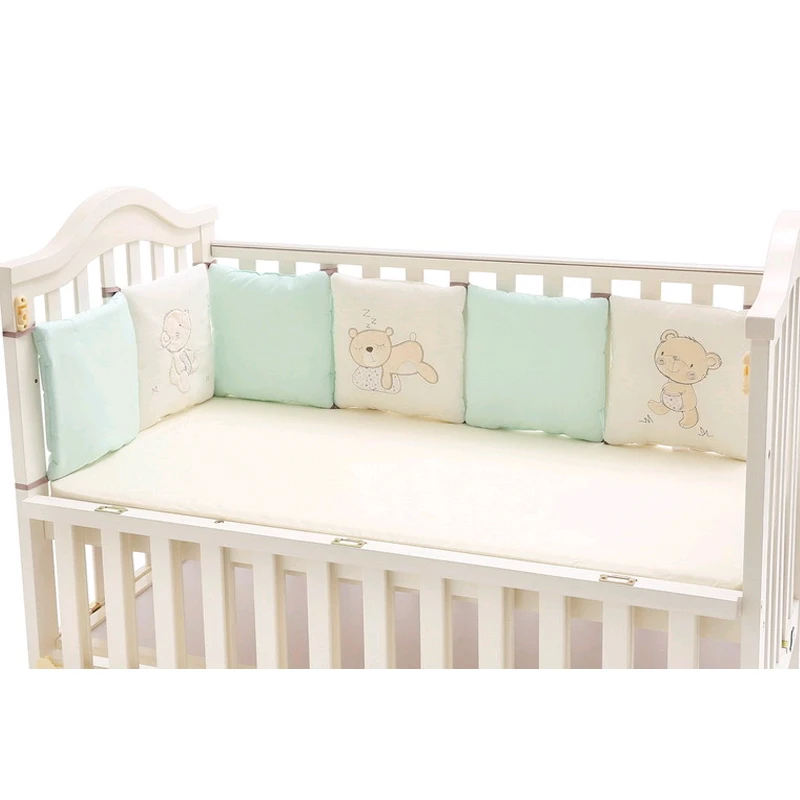 

Baby Crib Cot Bumper Pillow Bear Crib Around Cushion Fence Rail Baby Bed Protector Pillows Newborns Room Decor Baby Bedding