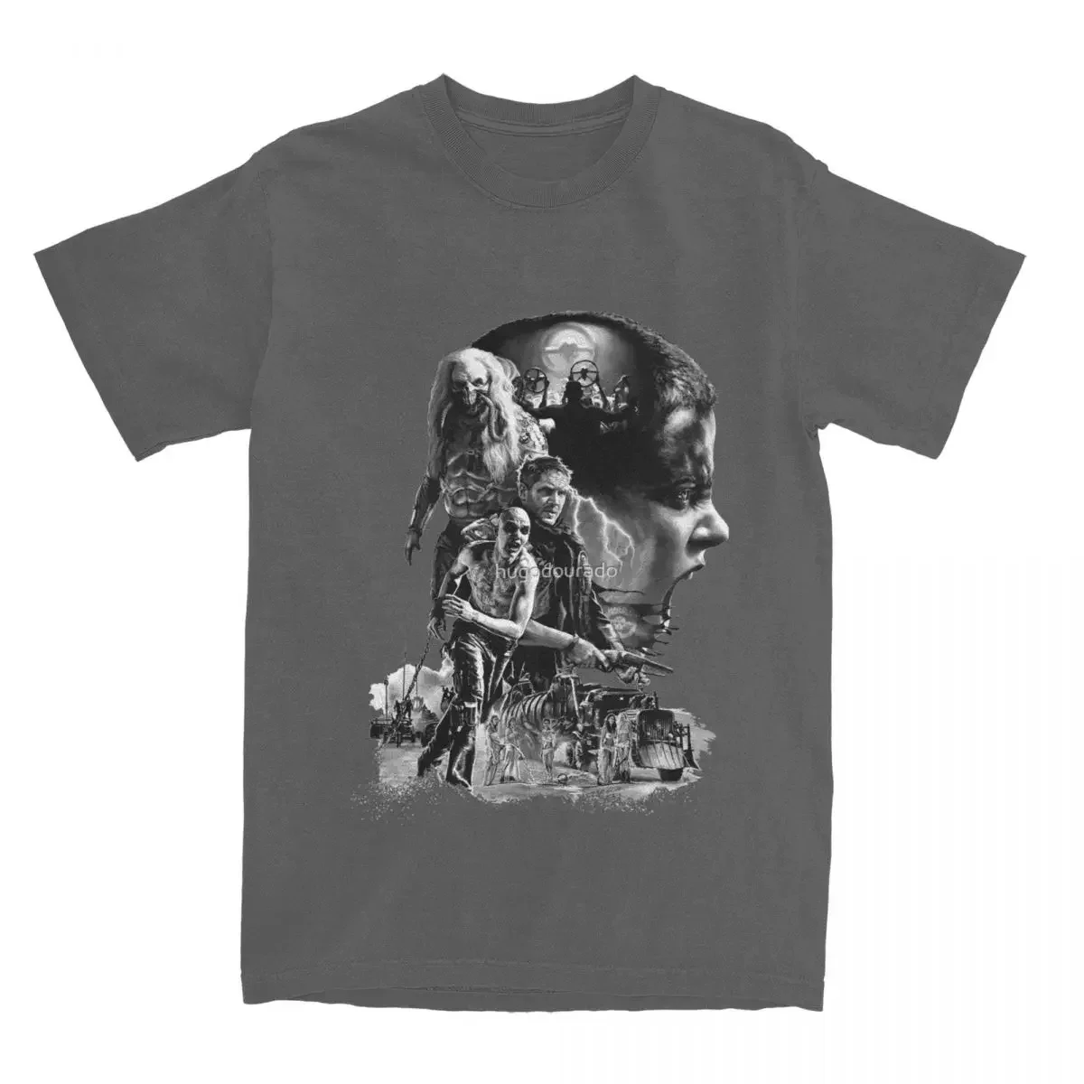 Футболка женская с коротким рукавом и круглым вырезом из хлопка