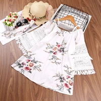 girls printed patchwork long sleeve princess dress kids clothes korean baby clothes 2 year old baby girl clothes