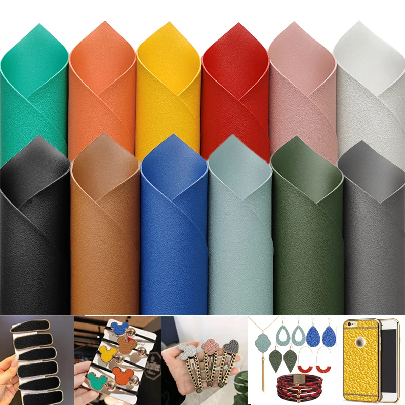 30*135cm faux leahter double sided Sheets Thick Synthetic Crafts Fabric for Leather Earring Jewlery Making DIY Project